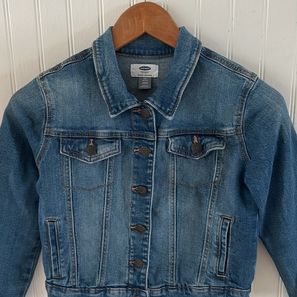 Old Navy  Blue Denim Jean Jacket sz L (10/12) - Picture 4 of 11